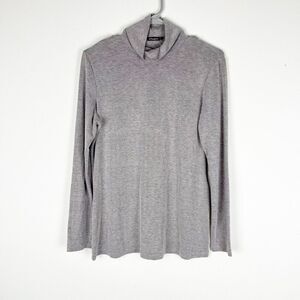 j mclaughlin Turtle Neck Blouse Gray Shimmery Medium​